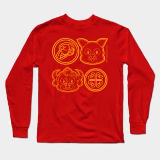 CNY: YEAR OF THE OX LUCKY COINS Long Sleeve T-Shirt